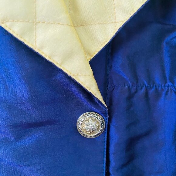 Copper Key Vintage Winter Jacket Snow Ski Anorak 80's 90's Metallic Purple Gold - Picture 6 of 15